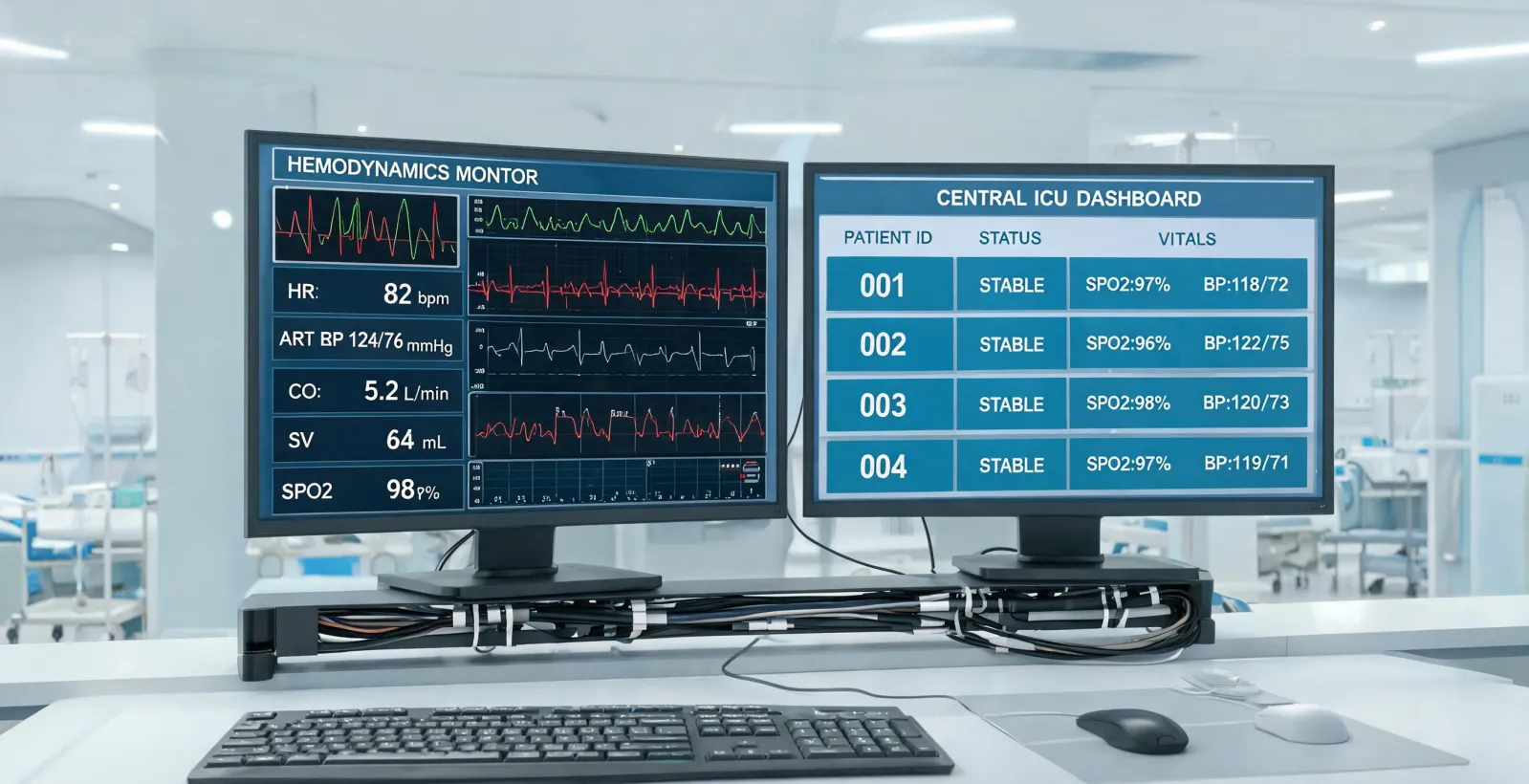 ICU monitoring workspace