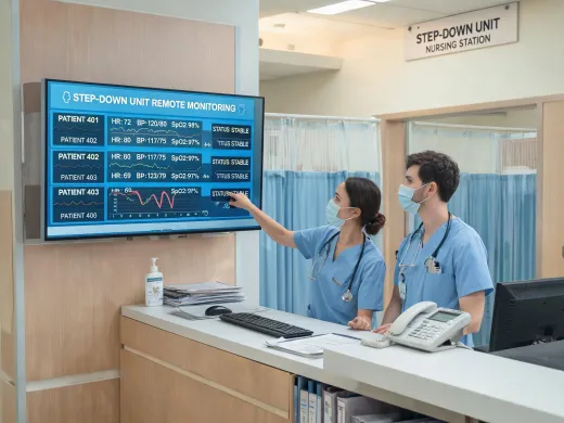 Step-down nursing station